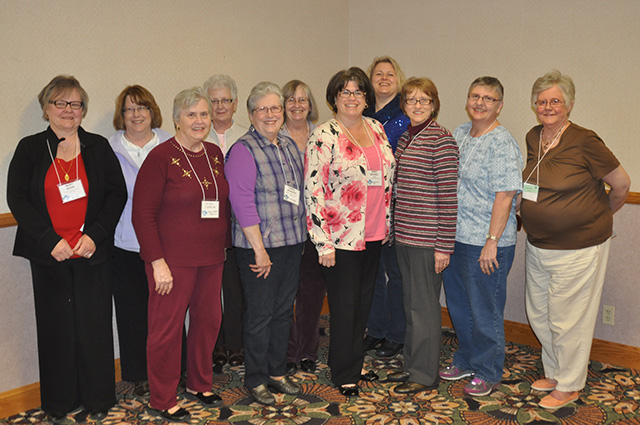 Newly elected board members with Jenny Michael, President of Churchwide WELCA.