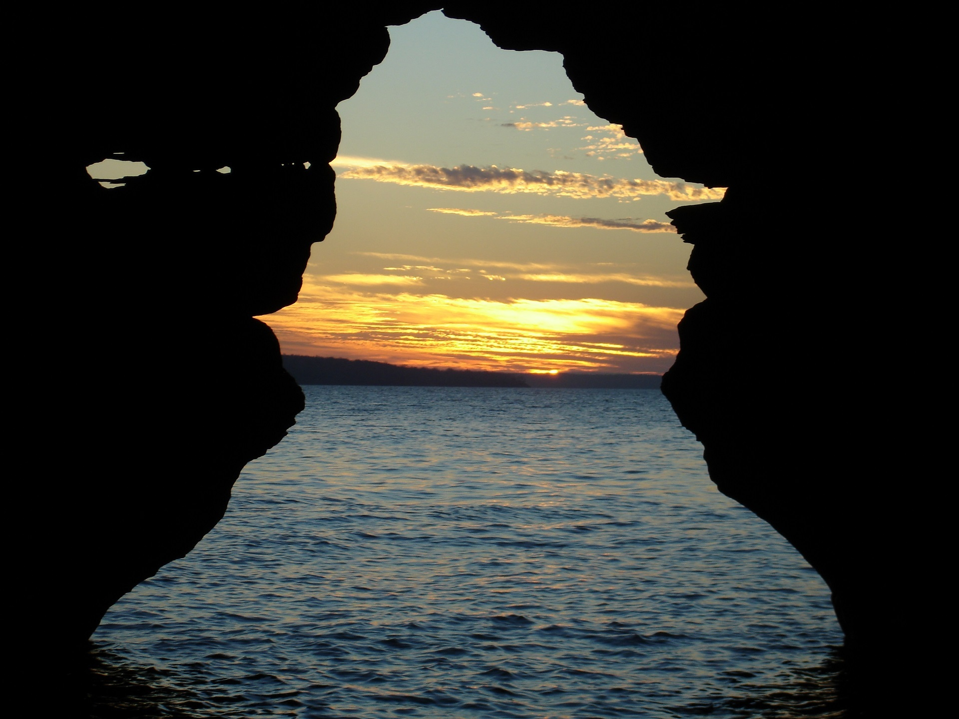Cave Opening Sunset